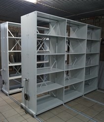 Передвижные металлические стеллажи. Разработка и изготовление ООО &quot;Дигрис&quot;.