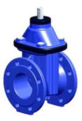 Задвижка с обрезиненным клином