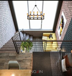 Project hotel "Apart Loft" - дизайн гостиничного номера 26,8 м2 в Хабаровске. Студия дизайна интерьеров INGAIN