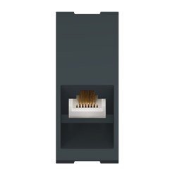 Механизм встраиваемой модульной телефонной розетки CADUCEUS ALING MODE с модулем Keystone RJ12 6P4C cat.3