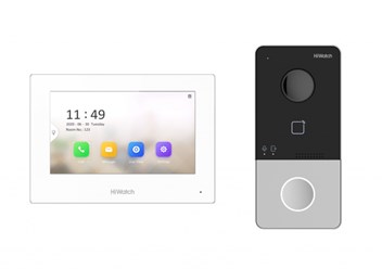 Видеодомофон на смартфон HIWATCH DS-D100IKWF с установкой - 18 500 ₽