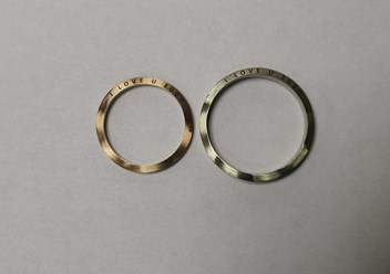 Лазерная гравировка на кольцах