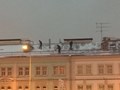 очистка кровли от снега