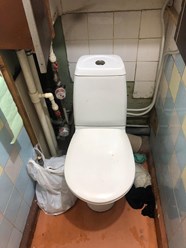 Установка унитаза