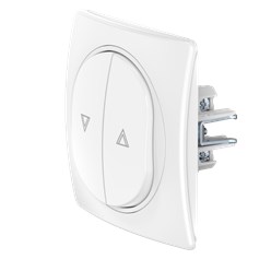 Выключатель скрытой установки CADUCEUS ALING EON, кнопочный, для рольставней, 10А, 250В~