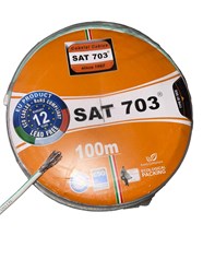 Кабель коаксиальный SAT 703  0,9мм белый (100м) обмед. ETIS
Кабель коаксиальный SAT 703 1,16мм белый (100м) медный