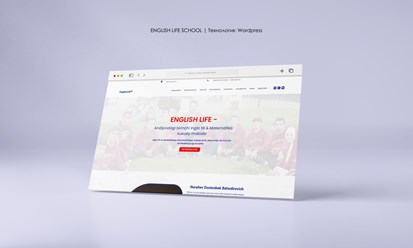 Корпоративный сайт для English Life