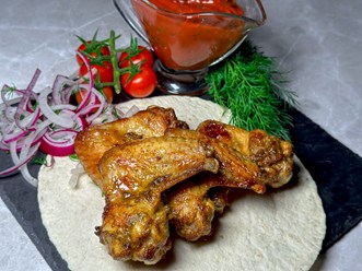 куриные крылья на мангале