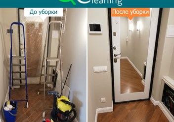 Фотографии до и после уборки в новостройке. Оцените результат уборки.