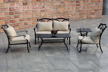 Комплект для отдыха из литого алюминия Venice