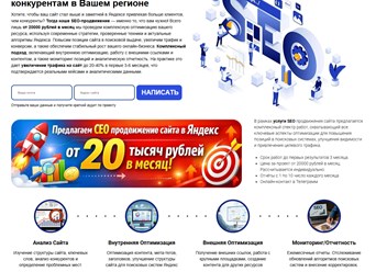 Один из проектов по продвижению в Яндексе