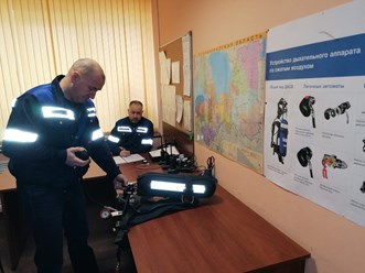 Дежурная смена спасателей на ул. Маршала Говорова. д.37