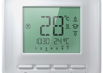 Терморегулятор для теплого пола ТР-515/520, с ЖК-дисплеем/программируемый. Гарантия 3 года.