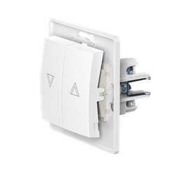 Выключатель скрытой установки CADUCEUS ALING PRESTIGE кнопочный для рольставней/жалюзи, 10А, 250В~, механизм