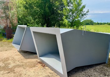 Хоппер для стационарного пресса