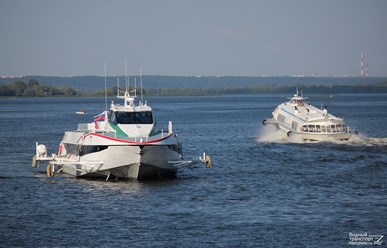 Судна на подводных крыльях: "Метеор-2020" "Герман Серебренников" и "Вячеслав Каргин"