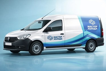 Рабочий автомобиль компании "Мастер Холода"