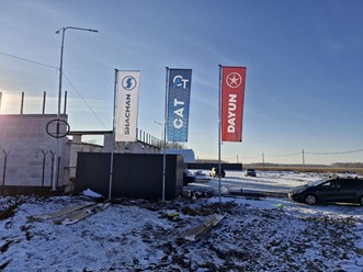 оформление флагами промышленной площадки