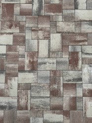 Тротуарная плитка" Агат" Коллекция "Новый город" Толщина 4 см.Размеры 16*8 ,16*16,16*24