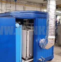 Паровая передвижная установка