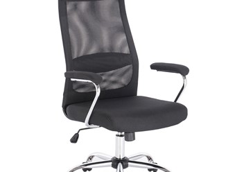 Кресло офисное BRABIX &#171;Flight EX-540&#187;, хром, ткань, сетка, черное