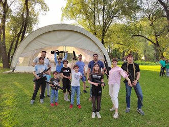 Выездной корпоратив. Лазертаг.