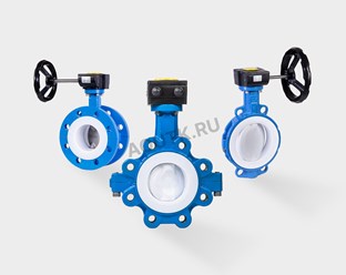 Затвор дисковый поворотный MV-UBT (футерованный )