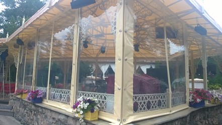 Мягкие шторы для ресторана