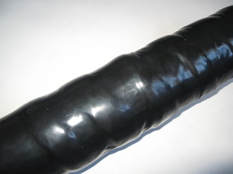 Вид Изоляции сварного стыка труб термоусаживающейся муфтой ИЗТМ нанесенной  поверх  мастичной ленты