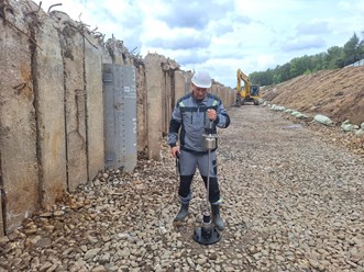 Проверка уплотнения грунта