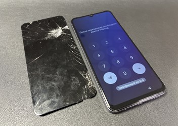 Замена разбитого экрана на Realme Note 60