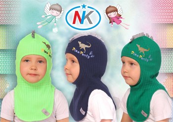 Шапки-шлемы для мальчиков от NIkO
