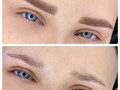 Перманентный макияж брови До/после