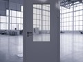 Технические однопольные двери с остеклением до 25%