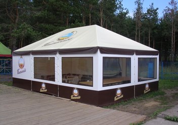 Производство шатров любых размеров в Республике Мордовия.
Нанесение рекламы, логотипа или иной информации.