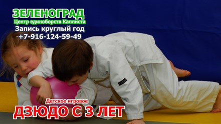 Детское игровое дзюдо с 3 до 6 лет.