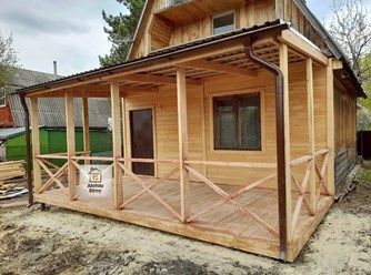 Строительство открытой веранды