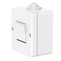 Выключатель одноклавишный CADUCEUS ALING OG, перекрестный, для открытой проводки, 10А, 250В~