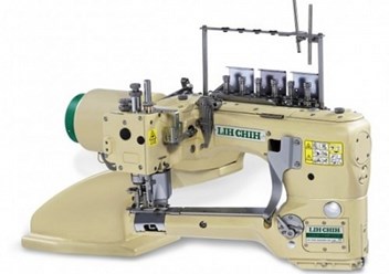 Флэтлок для шва встык, 4-хигольная, 6-ти ниточная плоскошовная машина, шов встык.