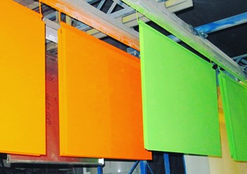 Порошковая покраска плоских деталей