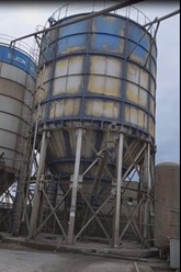 Гидроизоляция болтовых соединений на силосе для хранения цемента