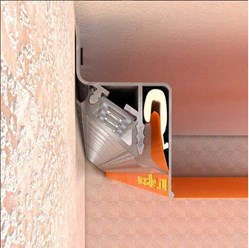 С помощью такого профиля делается парящий потолок.