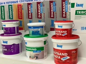 Стенд продукции КНАУФ