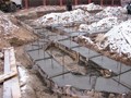 Бетон для заливки ленточного фундамента.