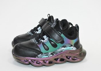 Кроссовки Ytop JY2120-1-6 чёрный/фиолетовый (26-31). Цена: 1 390 ₽