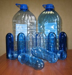 Бутыли для пищевых продуктов. Преформы ПЭТ. 64 гр. горловина Bericap 38. Для выдува ёмкостей 5 литров. Первичный ПЭТ. Сертифицировано.