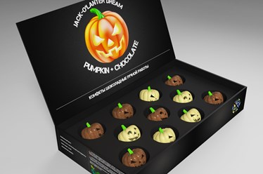 Дизайн упаковки и шоколада ручной работы к празднику Helloween
#helloween
