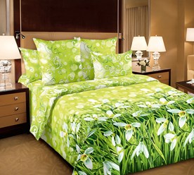 Постельное белье Ткань «Подснежники 1», Перкаль, 220 см