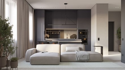 Дизайн-проект интерьера гостиной