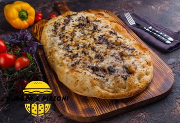 Пиццони с белыми грибами и трюфельной пастой большая
